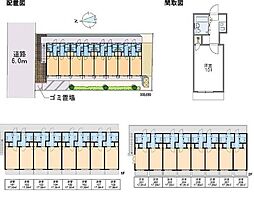 榎原マンション 1Kの間取図画像
