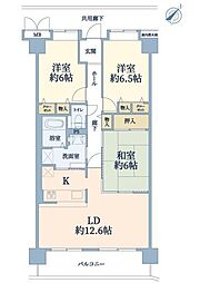 グリーンコート五番館 3LDKの間取図画像