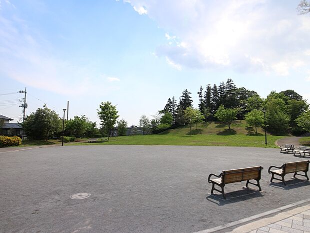 長津田みなみ台公園　450m　小高い丘の上、整備された遊歩道と長津田十景に選定されている景色を一望できる展望台のある公園。 