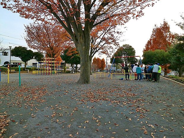 名瀬下第二公園　600m　ボールで遊べるような広場や遊具に加えベンチもあり、親子連れでも子供同士でも楽しめる憩いの場。 