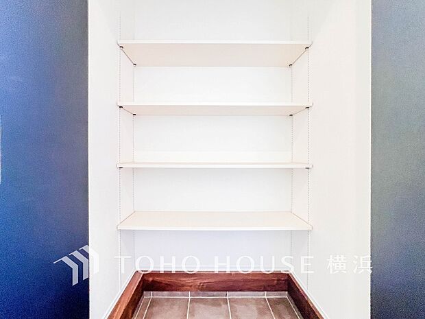 住まいの快適性を左右する収納は欲しい場所に使い勝手のよい収納を確保しています。