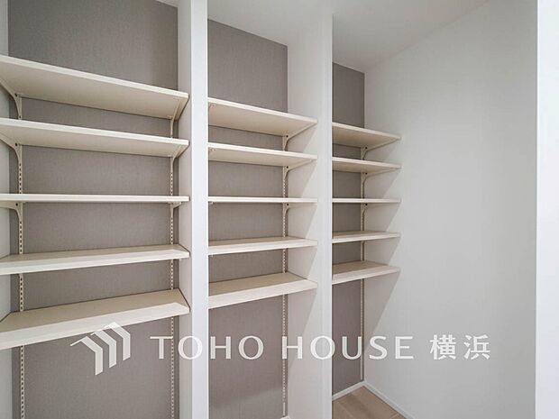 住まいの快適性を左右する収納は欲しい場所に使い勝手のよい収納を確保しています。