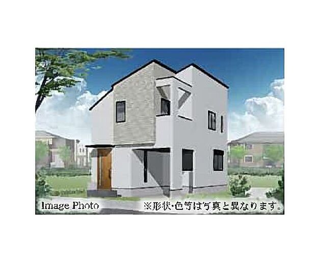 訪れる人の記憶に残るスタイリッシュな邸宅。(パースはイメージのため実際と色柄が異なる場合があります)