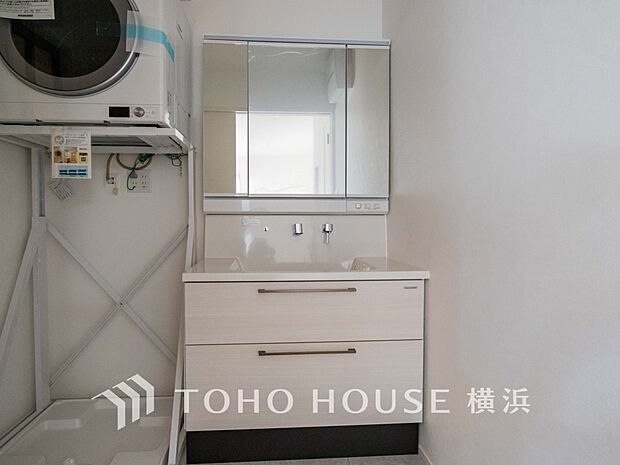 ご家族の1日が始まり、1日の終わりを締めくくる洗面空間。