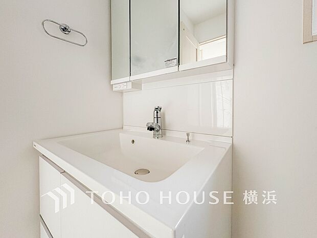 一日の始まりと終わりを心地よく演出してくれる、多彩な機能が備えられたパウダールーム。