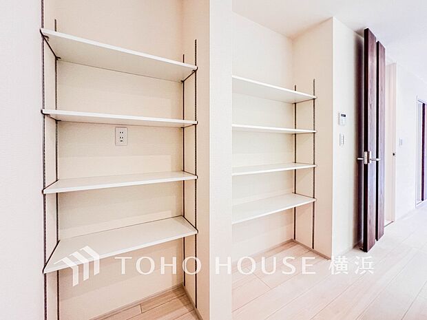 暮らし心地を大きく左右する収納を、適材適所に配置し使い勝手を考慮しました。