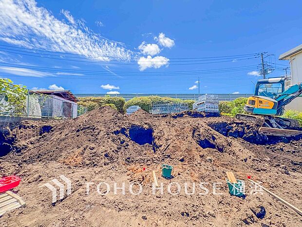 快適さや豊かさはもちろん、未来まで考えた家造りをテーマに建築されます。（2025年7月撮影）