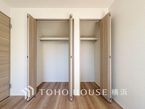 たっぷりとした収納スペース。荷物の多いご家族も安心です。