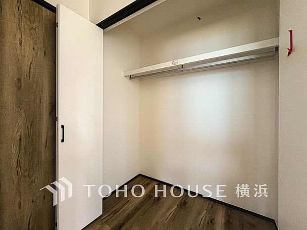 住まいの快適性を左右する収納は欲しい場所に使い勝手のよい収納を確保しています。(6号棟)