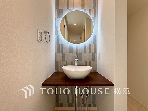 一日の始まりと終わりを心地よく演出してくれる、多彩な機能が備えられたパウダールーム。