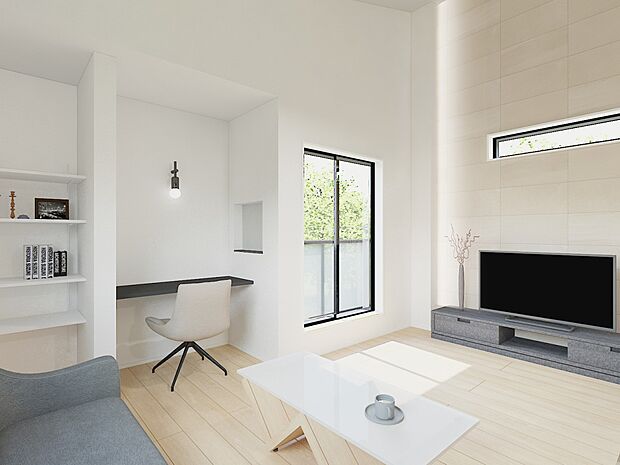 寛ぎとコミュニケーションを育む居心地のよい場所。(家具・家電・装飾品はCG画像です)