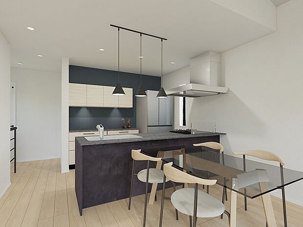 ご家族やお客様との時間など、多くの時を刻む空間。（家具・家電・装飾品はCG画像です）