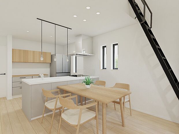 ご家族やお客様との時間など、多くの時を刻む空間。（家具・家電・装飾品はCG画像です）