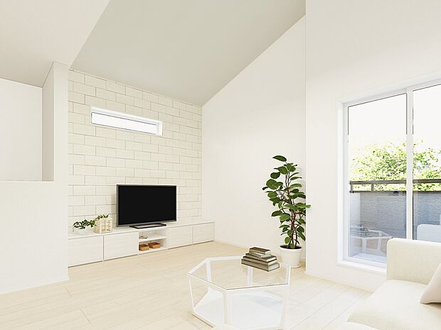 寛ぎとコミュニケーションを育む居心地のよい場所。(家具・家電・装飾品はCG画像です)