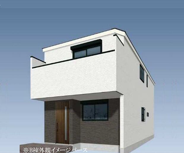 訪れる人の記憶に残るスタイリッシュな邸宅。（パースはイメージのため実際と色柄が異なる場合があります）