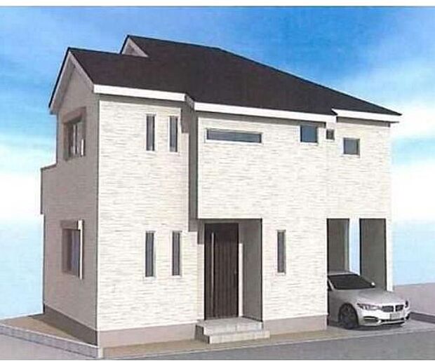 訪れる人の記憶に残るスタイリッシュな邸宅。（パースはイメージのため実際と色柄が異なる場合があります）