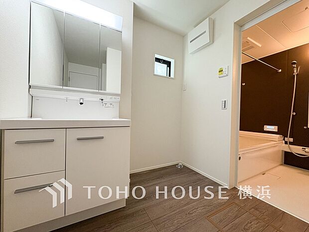 一日の始まりと終わりを心地よく演出してくれる、多彩な機能が備えられたパウダールーム。