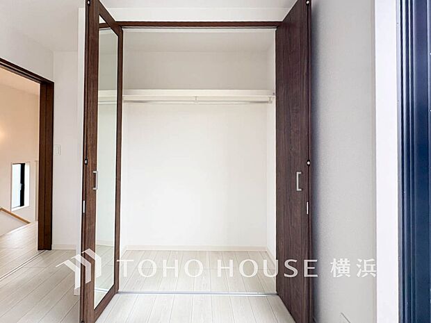 たっぷりとした収納スペース。荷物の多いご家族も安心です。