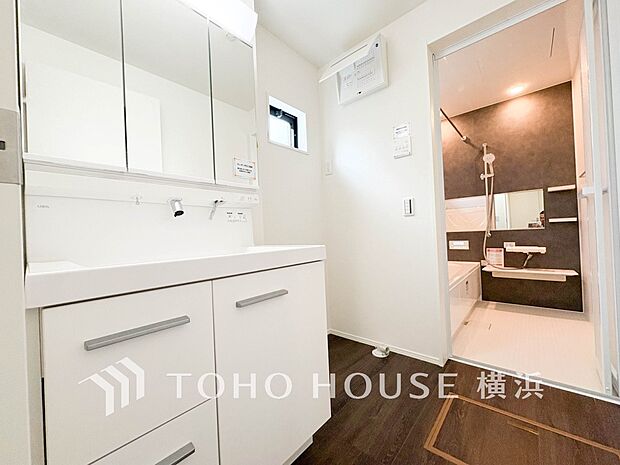 一日の始まりと終わりを心地よく演出してくれる、多彩な機能が備えられたパウダールーム。