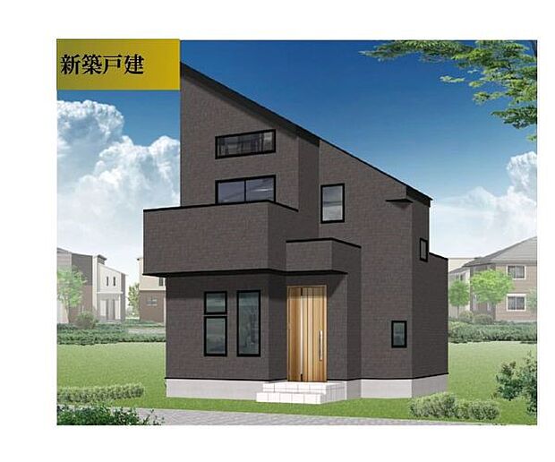 訪れる人の記憶に残るスタイリッシュな邸宅。（パースはイメージのため実際と色柄が異なる場合があります）