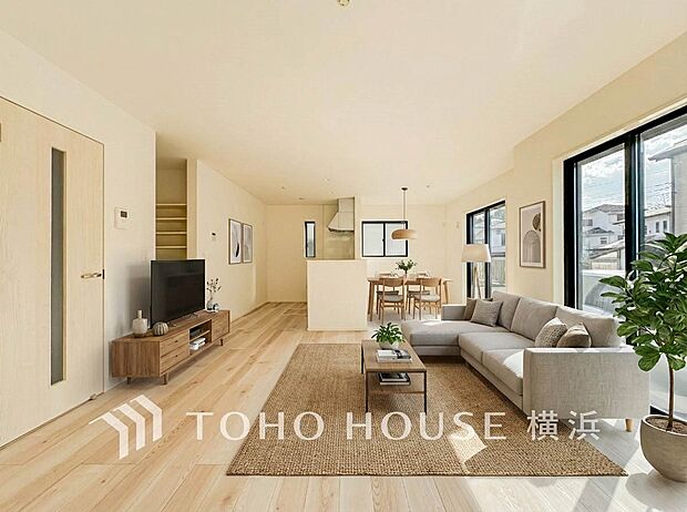 寛ぎとコミュニケーションを育む居心地のよい場所。(家具・装飾品はAI加工です)