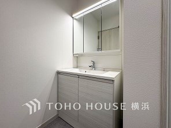 一日の始まりと終わりを心地よく演出してくれる、多彩な機能が備えられたパウダールーム。