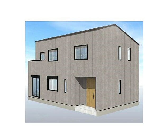 訪れる人の記憶に残るスタイリッシュな邸宅。（パースはイメージのため実際と色柄が異なる場合があります）