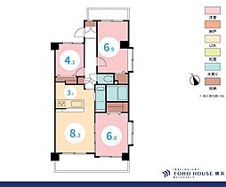 中山ダイヤモンドマンション 3LDKの間取図画像