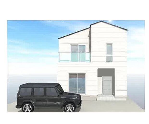 訪れる人の記憶に残るスタイリッシュな邸宅。（パースはイメージのため実際と色柄が異なる場合があります）