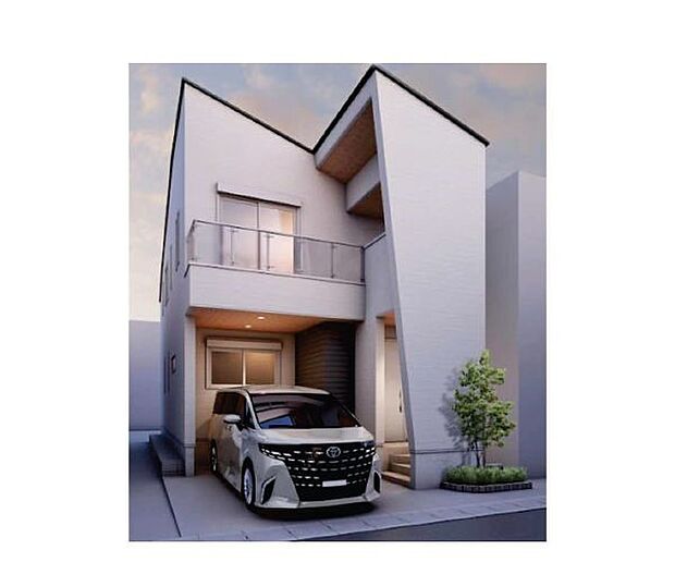 訪れる人の記憶に残るスタイリッシュな邸宅。(パースはイメージのため実際と色柄が異なる場合があります)