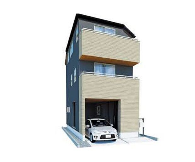 訪れる人の記憶に残るスタイリッシュな邸宅。(パースはイメージのため実際と色柄が異なる場合があります)