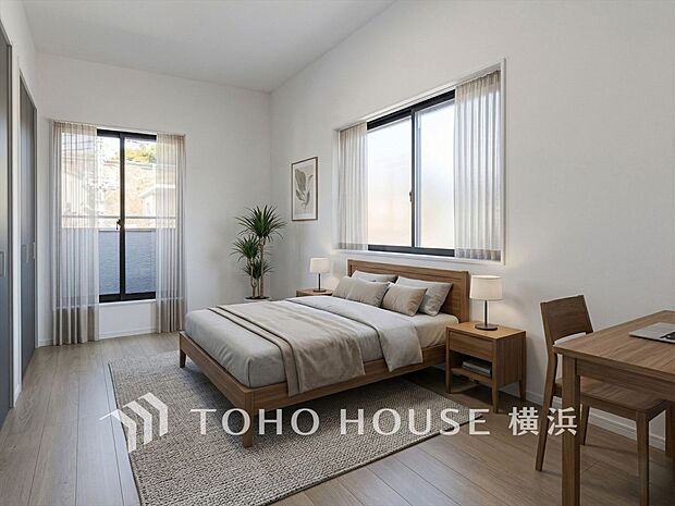 プライベートな自分時間を快適に過ごせるお部屋。(家具・装飾品等はAI加工です)