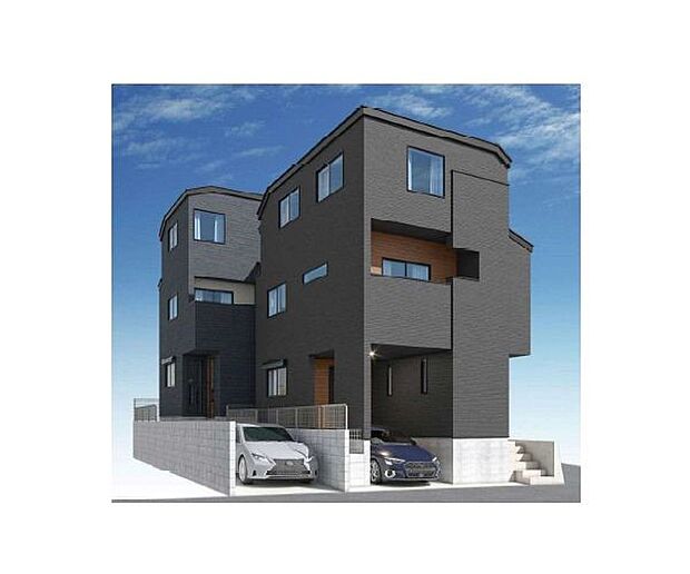 訪れる人の記憶に残るスタイリッシュな邸宅。（パースはイメージのため実際と色柄が異なる場合があります）