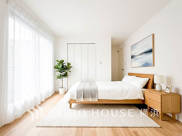 穏やかな寛ぎを届ける上質仕様のゆとりあるお部屋。心豊かにできるプライベート空間。