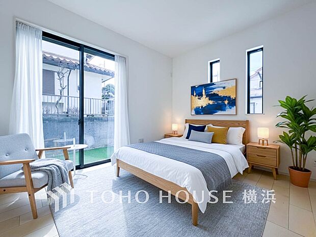 プライベートな自分時間を快適に過ごせるお部屋。(家具・装飾品はAI加工です)