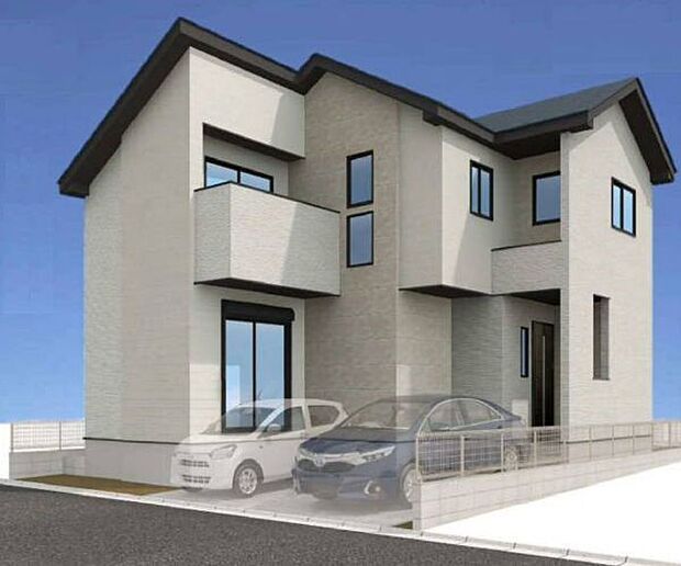 訪れる人の記憶に残るスタイリッシュな邸宅。(パースはイメージのため実際と色柄が異なる場合があります)