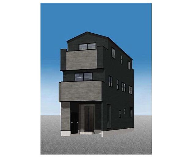 訪れる人の記憶に残るスタイリッシュな邸宅。（パースはイメージのため実際と色柄が異なる場合があります）