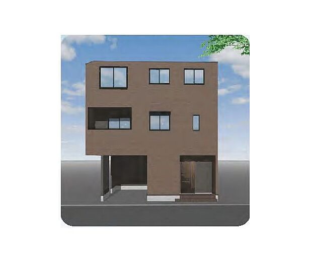 訪れる人の記憶に残るスタイリッシュな邸宅。（パースはイメージのため実際と色柄が異なる場合があります）