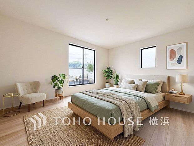 プライベートな自分時間を快適に過ごせるお部屋。(家具・装飾品等はAI加工です)