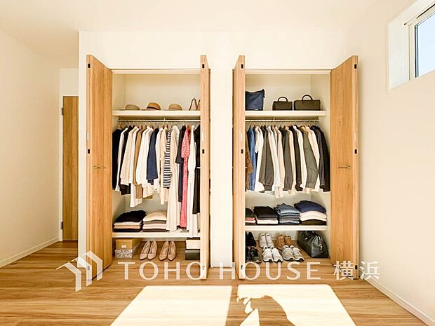 快適な生活を実現するための収納スペースです。（家具・装飾品はCGです）