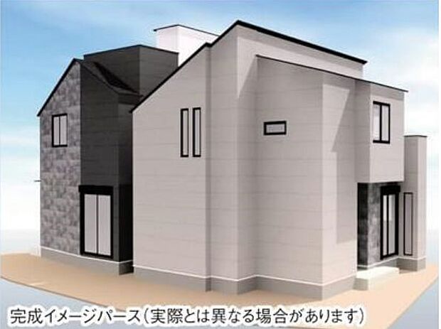 訪れる人の記憶に残るスタイリッシュな邸宅。(パースはイメージのため実際と色柄が異なる場合があります)