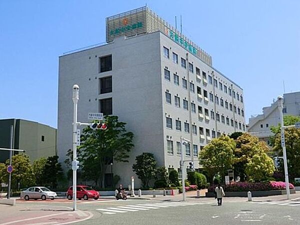 社会医療法人財団互恵会大船中央病院　1200m　内科・外科・皮膚科をはじめ、多数の診療科を持つ総合病院。人間ドックや健康診断なども行われています。