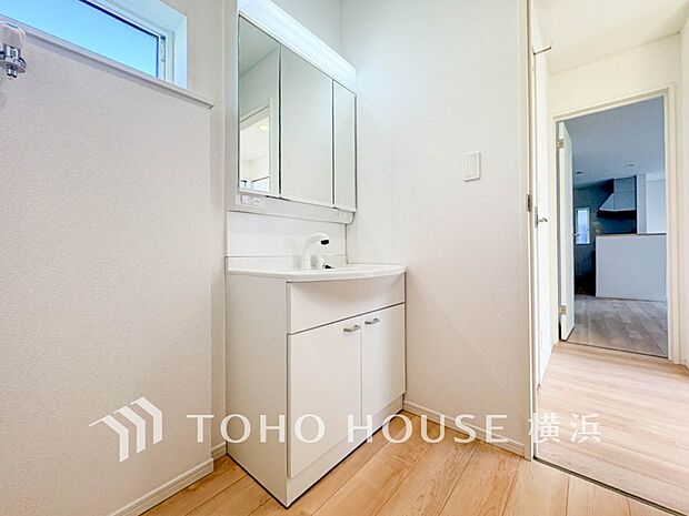 ご家族の1日が始まり、1日の終わりを締めくくる洗面空間。