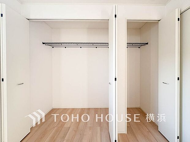 たっぷりとした収納スペース。荷物の多いご家族も安心です。