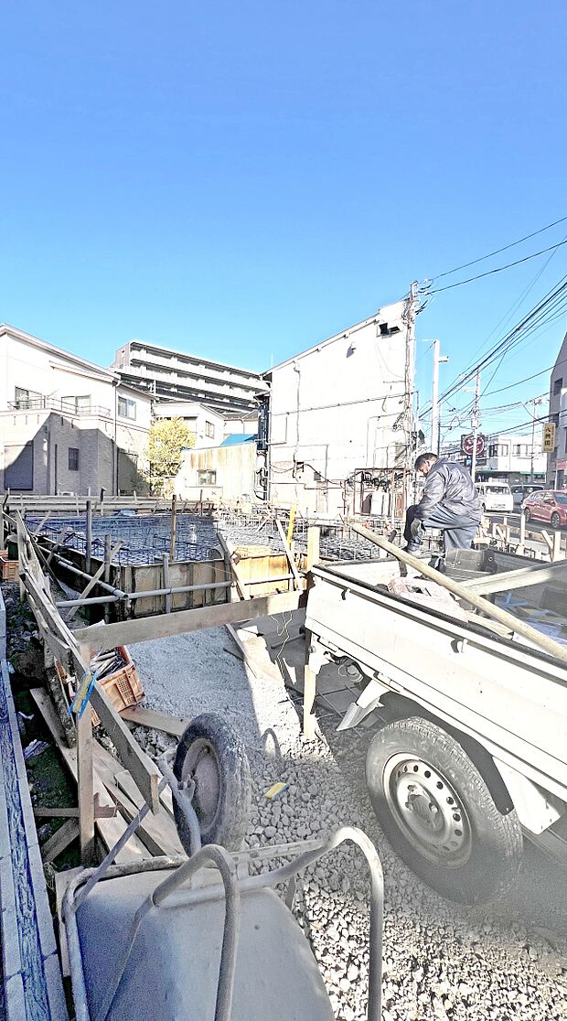 建物の基礎や構造といった、目には見えにくい部分にもこだわります。(2025年12月撮影)