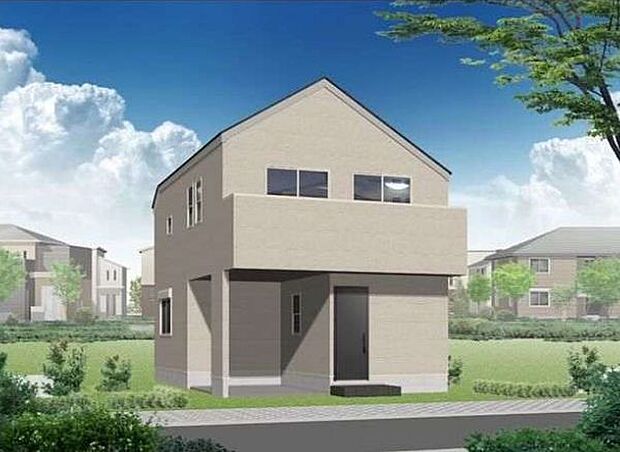 訪れる人の記憶に残るスタイリッシュな邸宅。(パースはイメージのため実際と色柄が異なる場合があります)