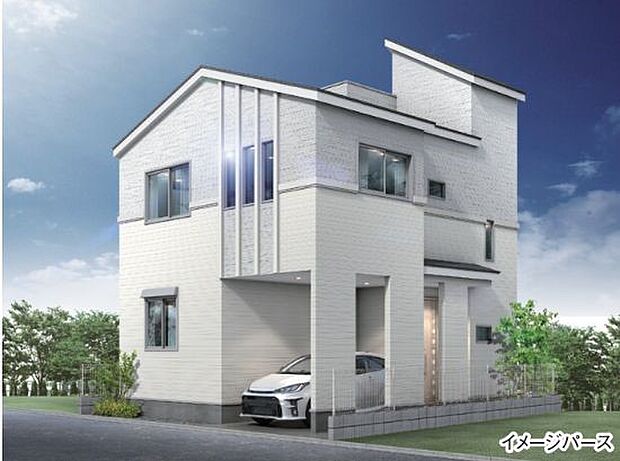 訪れる人の記憶に残るスタイリッシュな邸宅。（パースはイメージのため実際と色柄が異なる場合があります）