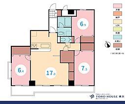 エンゼルハイム川崎第2 3LDKの間取図画像