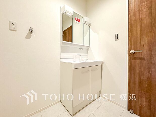 一日の始まりと終わりを心地よく演出してくれる、多彩な機能が備えられたパウダールーム。