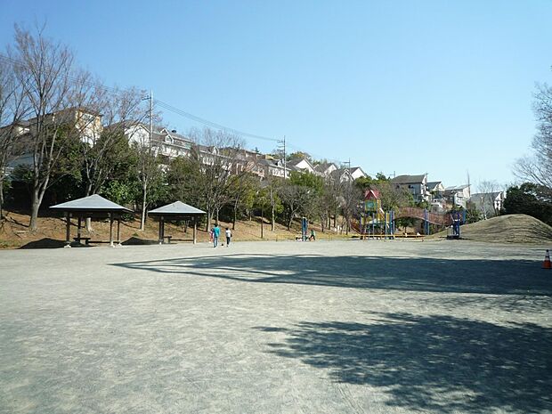 大場かやのき公園　650m　その名の通り大きなかやの木がシンボルツリーの近隣公園です。 